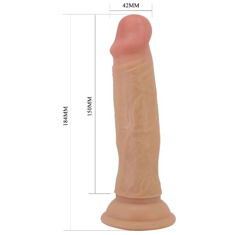 PRETTY LOVE - QUENTIN REALISTIC DILDO 18 CM FLESH - 4
