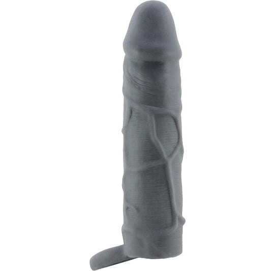 PRETTY LOVE - REALISTIC SKIN PENIS SLEEVE DARK GREY - 1