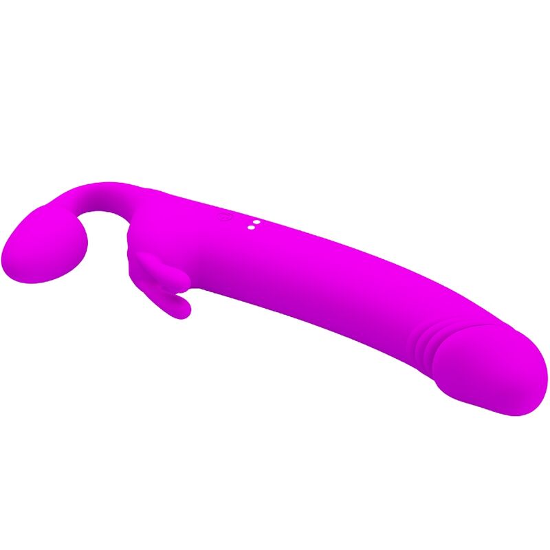 PRETTY LOVE - ZANINI STRAPLESS STRAP-ON 10 VIBRATIONS PURPLE - 3