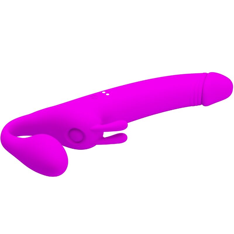 PRETTY LOVE - ZANINI STRAPLESS STRAP-ON 10 VIBRATIONS PURPLE - 9