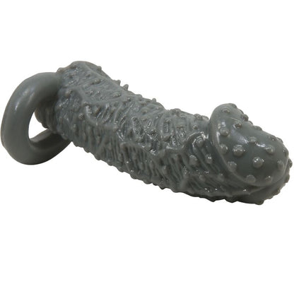 PRETTY LOVE - REALISTIC PENIS ENLARGEMENT MODEL AND DELAY SLEEVE 2 GREY