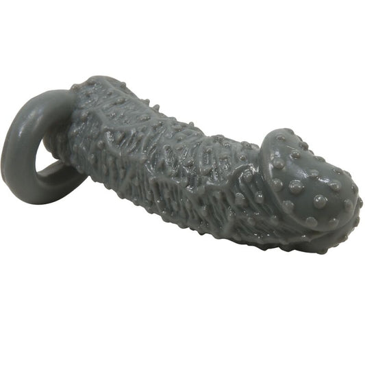 PRETTY LOVE - REALISTIC PENIS ENLARGER AND DELAY SLEEVE MODEL 2 GREY - 1