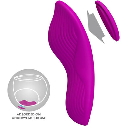 PRETTY LOVE - ROMARIO LAY-ON CLITORAL STIMULATOR WITH REMOTE CONTROL (PINK)
