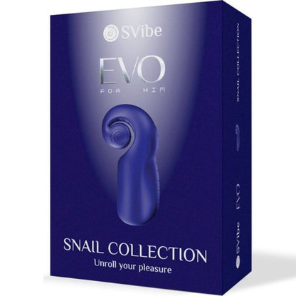 SNAIL VIBE - EVO FOR HIM SLIDE NROLL MALE MASTURBATOR DARK BLUE