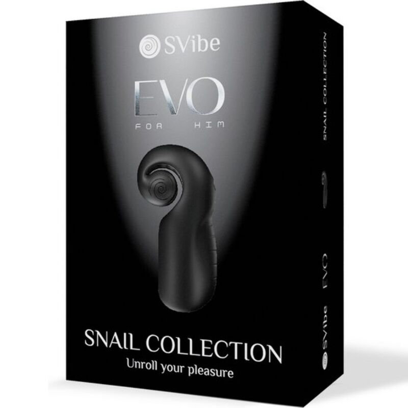 SNAIL VIBE - EVO FOR HIM SLIDE NROLL MALE MASTURBATOR BLACK