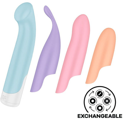 SATISFYER - PLAYFUL FOUR SET VIBRATORS 4 IN 1 + POWER BULLET - 6