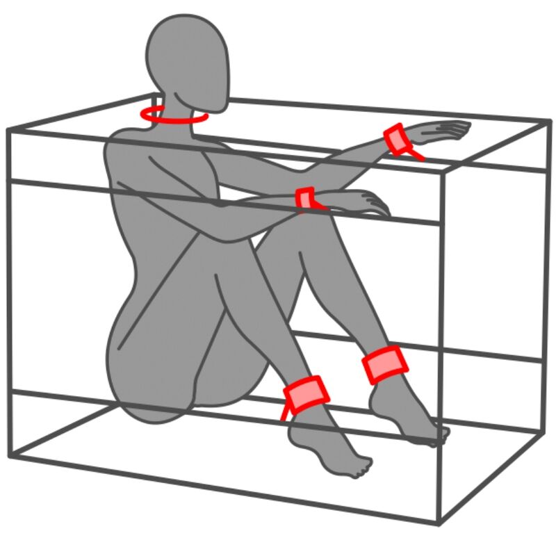 SECRET DOME - KINK CLUB THE NICHE CABIN BLACK AND RED