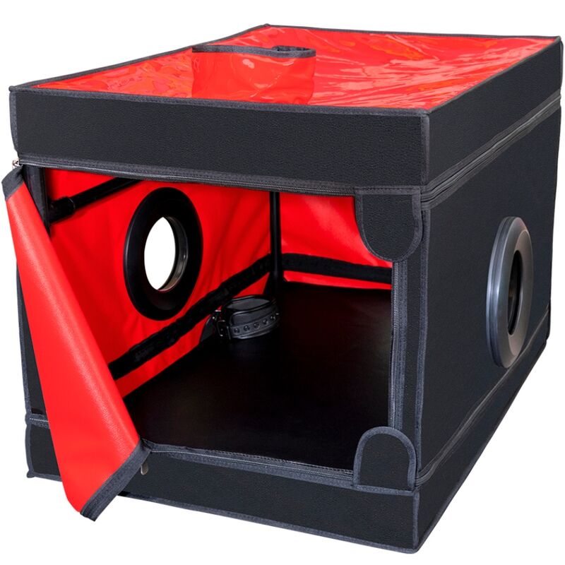 SECRET DOME - KINK CLUB THE NICHE CABIN BLACK AND RED