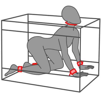 SECRET DOME - KINK CLUB THE NICHE CABIN BLACK AND RED