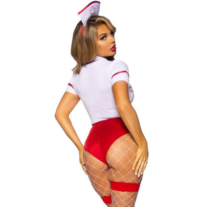 LEG AVENUE - SEXY NURSE COSTUME RED/WHITE S - 9