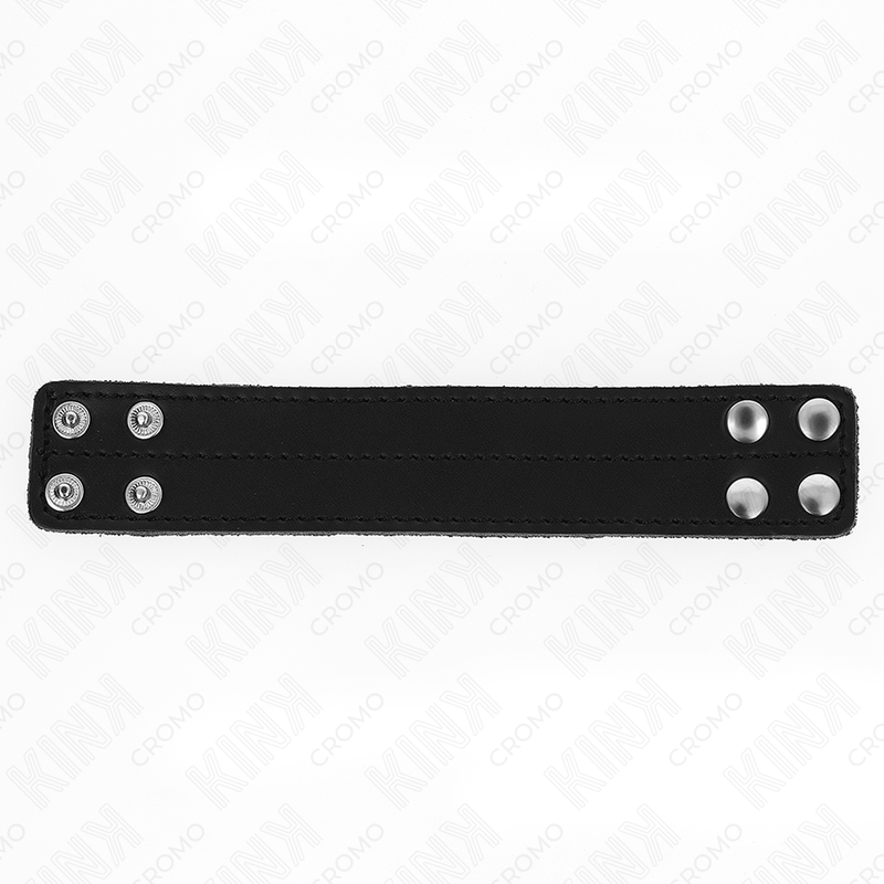 KINK - LEATHER PENIS RING WITH PRESSURE CLOSURE 18.5 X 3.3 CM - 1