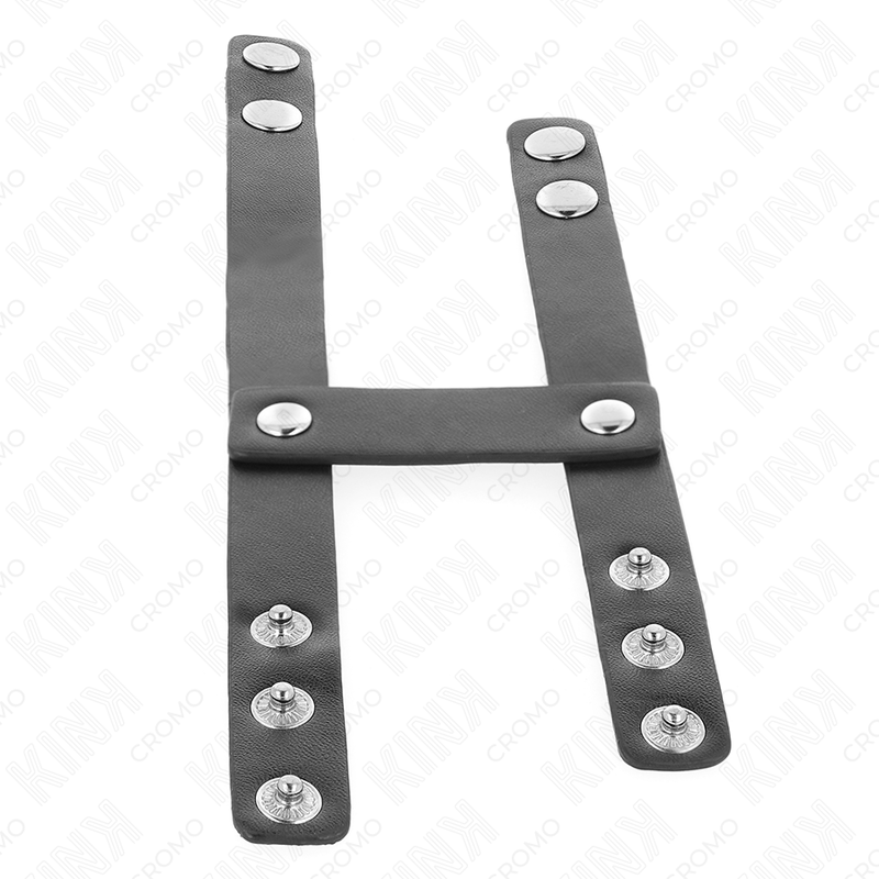 KINK - ADJUSTABLE DOUBLE LEATHER COCK RING