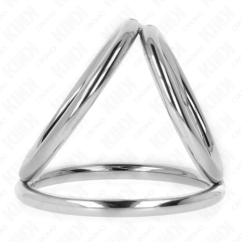 KINK - TRIPLE CHROME METAL PENIS RING 3.8 CM TO 5 CM MODEL 2 - 2