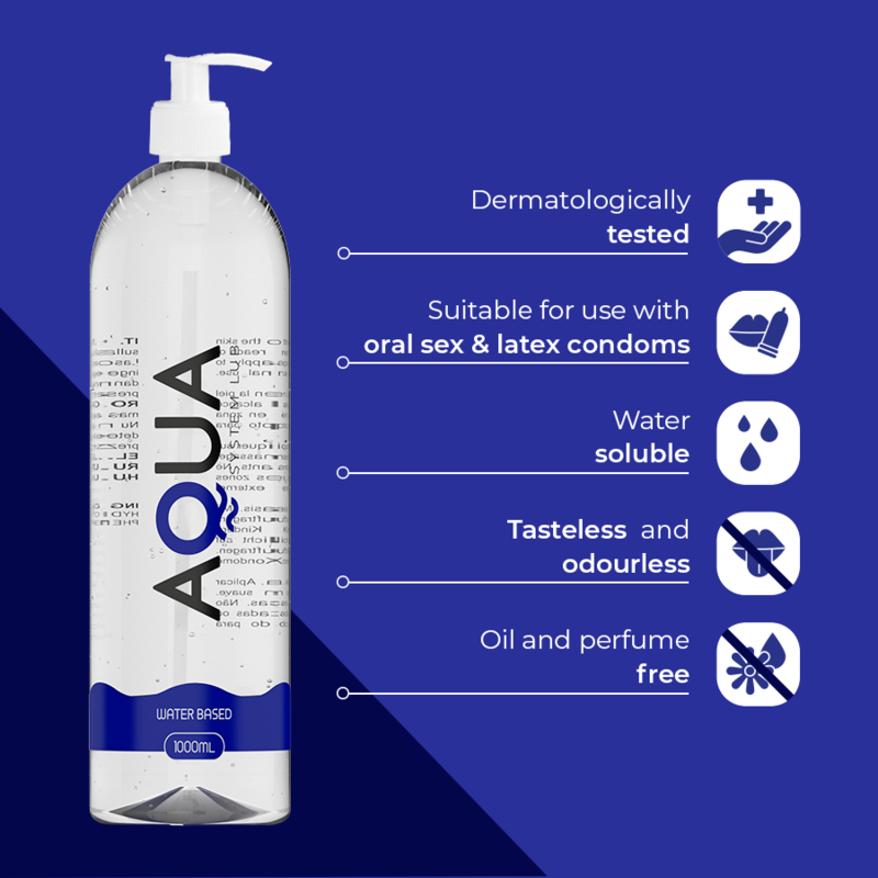 AQUA QUALITY - WATER BASED LUBRICANT 1000 ML - 4
