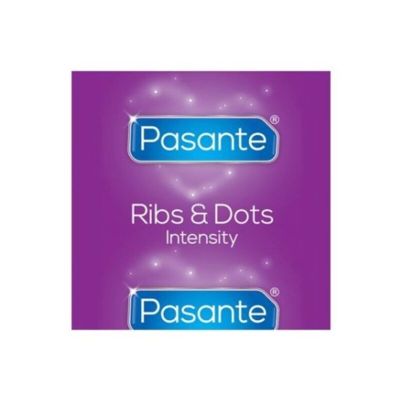 PASANTE - RIBS &amp; DOTS INTENSITY CONDOMS 144 UNITS
