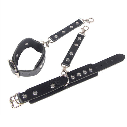 SUBBLIME - 953690 HANDCUFFS WITH BONDAGE BELT BLACK ONE SIZE - 11