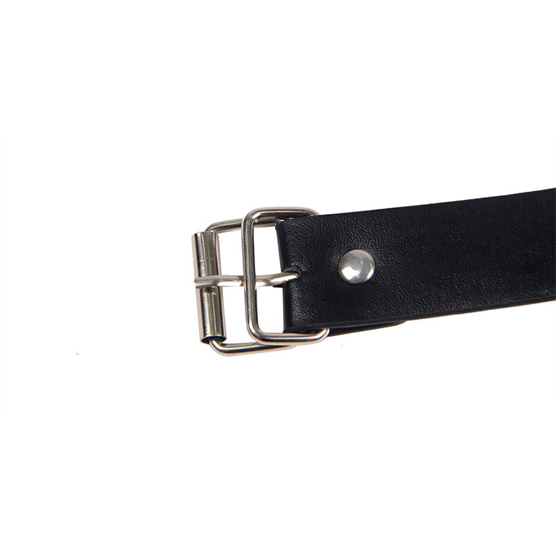 SUBBLIME - 953720 BONDAGE LEATHER STRAP BREATH CAMP BLACK ONE SIZE