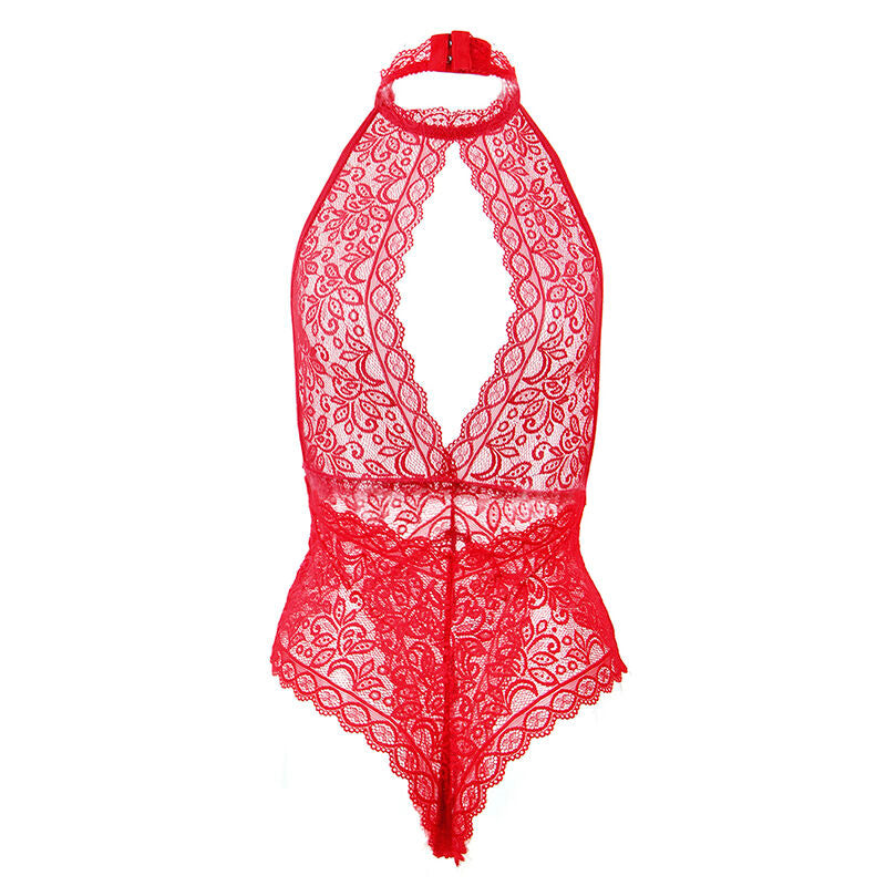 SUBBLIME - 953874 OPEN CUP BODYSUIT RED S/M - 3