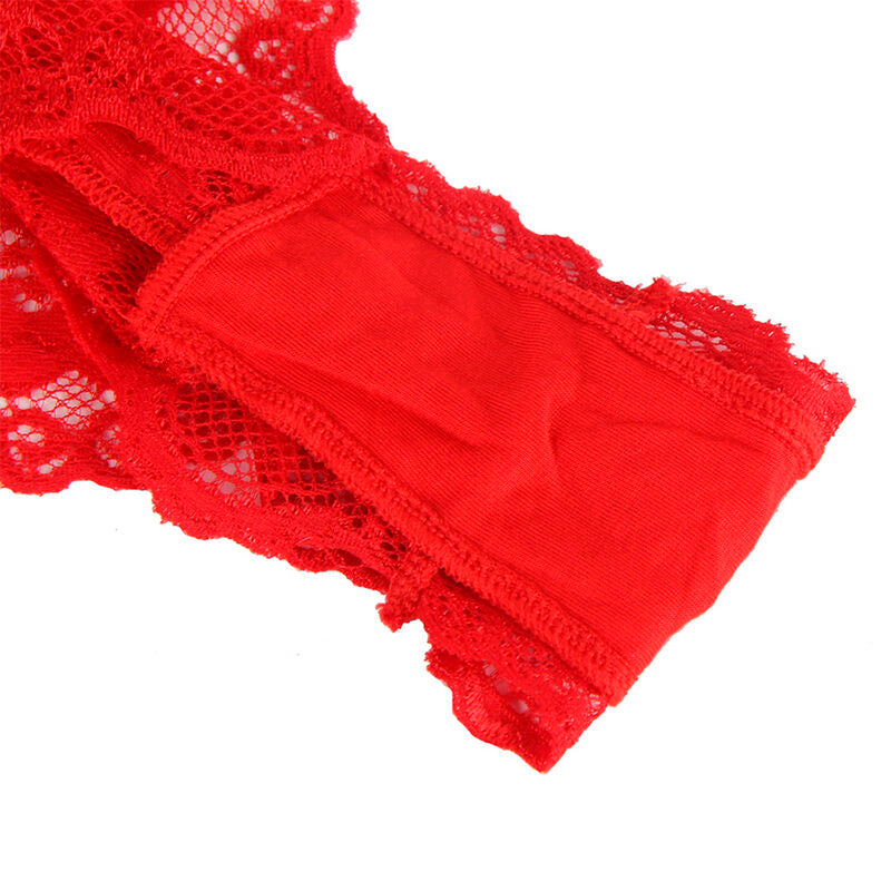 SUBBLIME - 953980 SEXY BODY WITH RUFFLES + BELT RED L/XL - 5