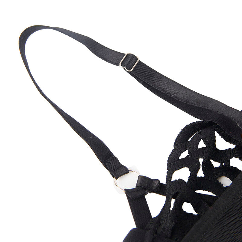SUBBLIME - 954055 SEXY LACE BODYSUIT BLACK S/M - 9