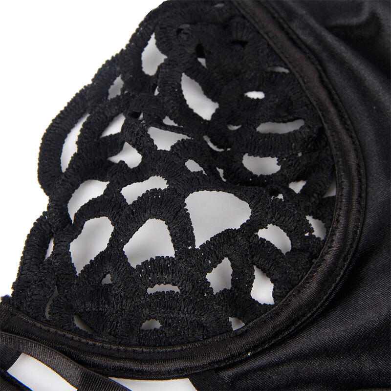 SUBBLIME - 954055 SEXY LACE BODYSUIT BLACK S/M - 4