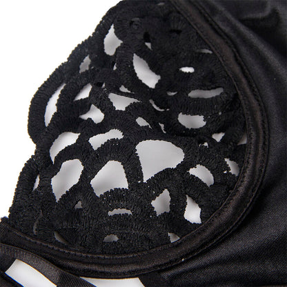 SUBBLIME - 954055 SEXY LACE BODYSUIT BLACK S/M - 4