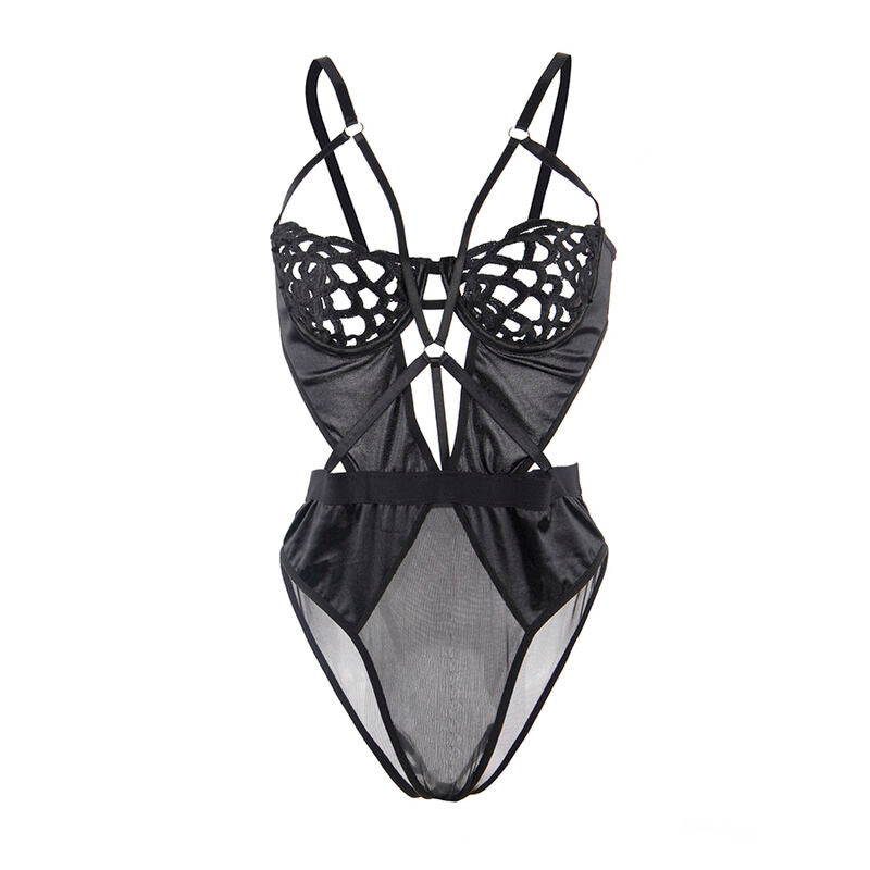 SUBBLIME - 954055 SEXY LACE BODYSUIT BLACK S/M - 13