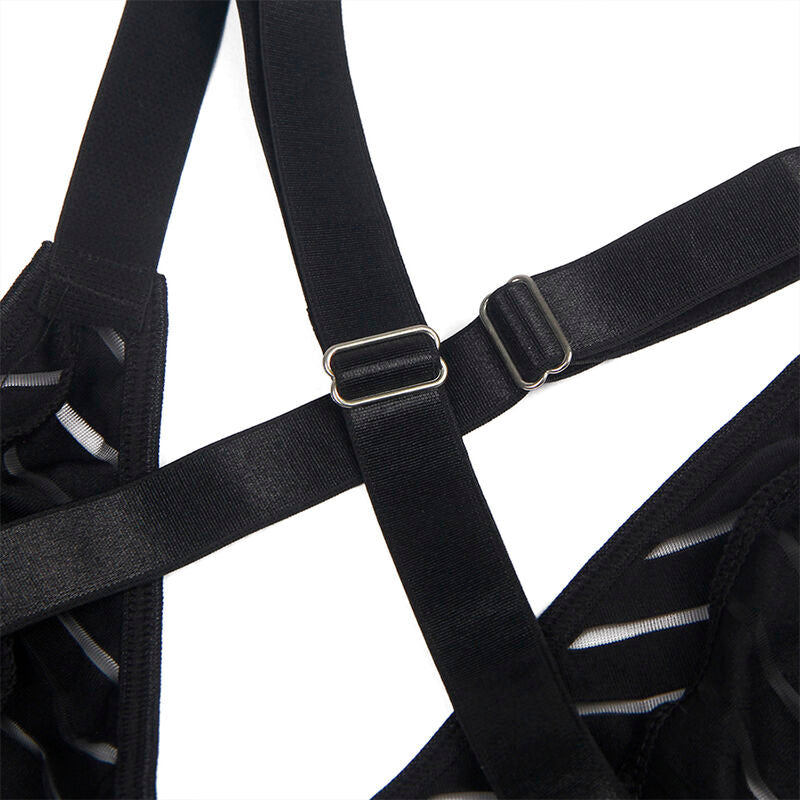 SUBBLIME - 954154 BODY WITH GARTER BELT BLACK L/XL - 10