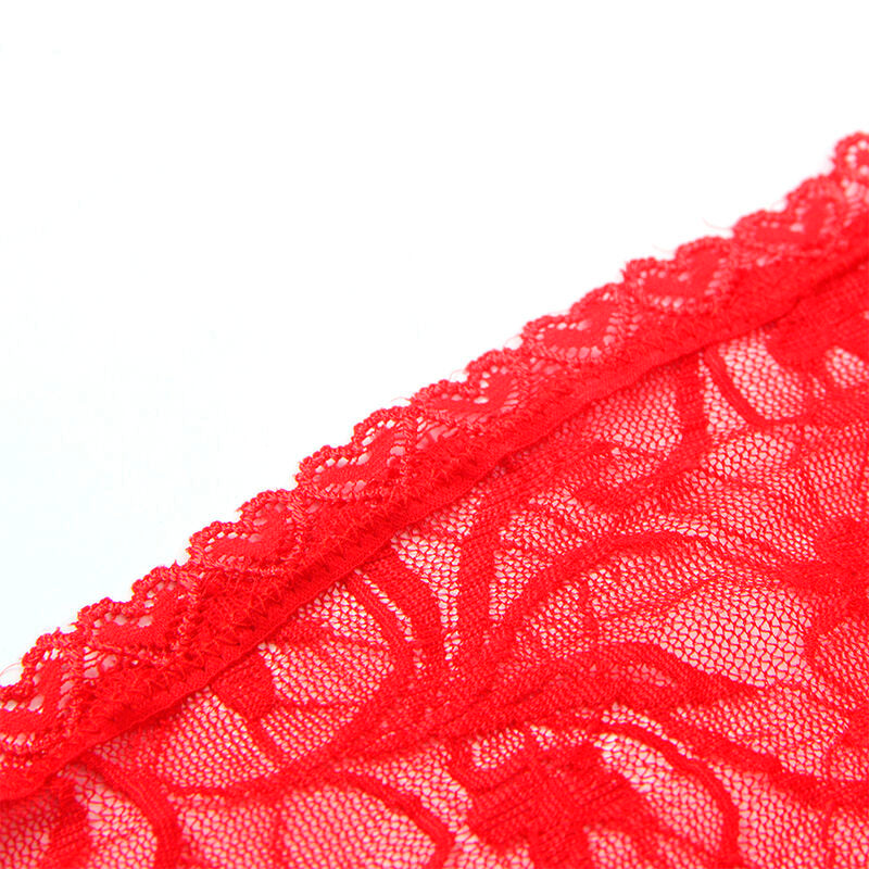 SUBBLIME - 954208 LACE BABYDOLL WITH ADJUSTABLE STRAPS RED S/M - 11