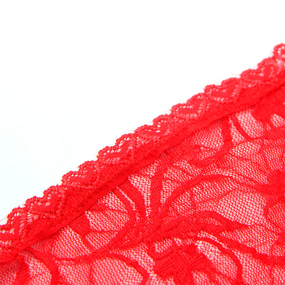 SUBBLIME - 954208 LACE BABYDOLL WITH ADJUSTABLE STRAPS RED S/M - 11