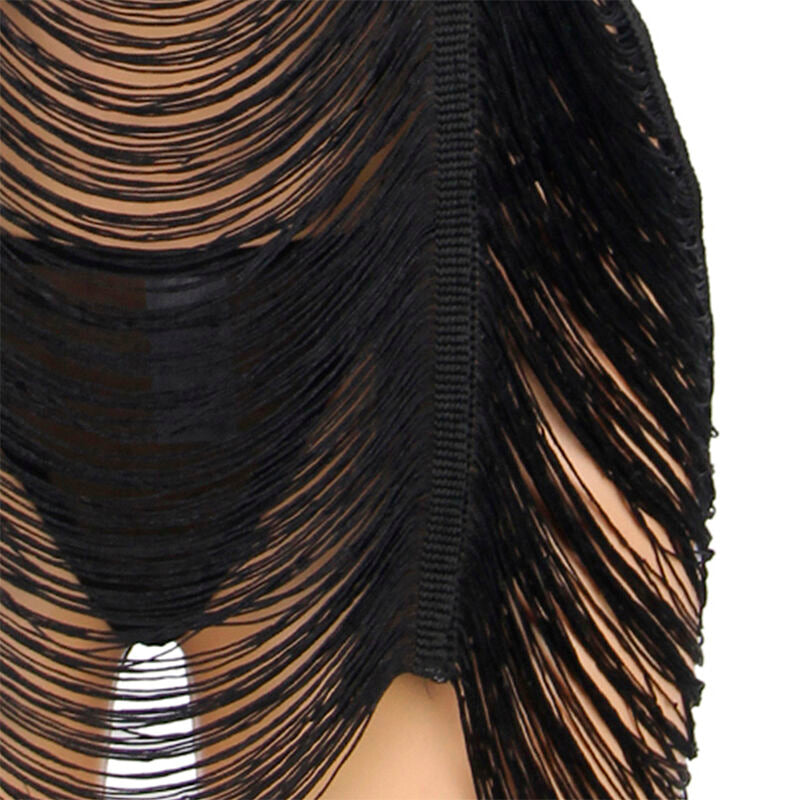 SUBBLIME - 954222 STRAPPY DRESS + THONG BLACK S/M - 7