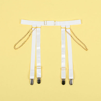 SUBBLIME - 954291 BODY WITH CHAINS + GARTER BELT WHITE L/XL - 11