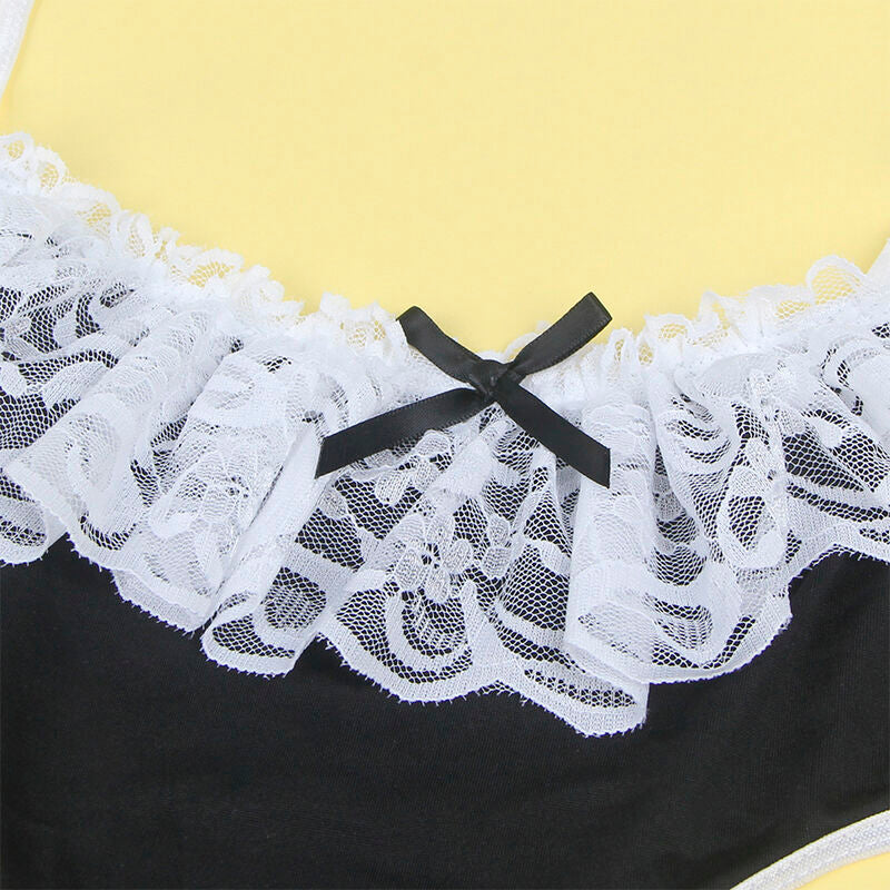 SUBBLIME - 954307 SEXY MAID COSTUME BLACK/WHITE S/M - 7