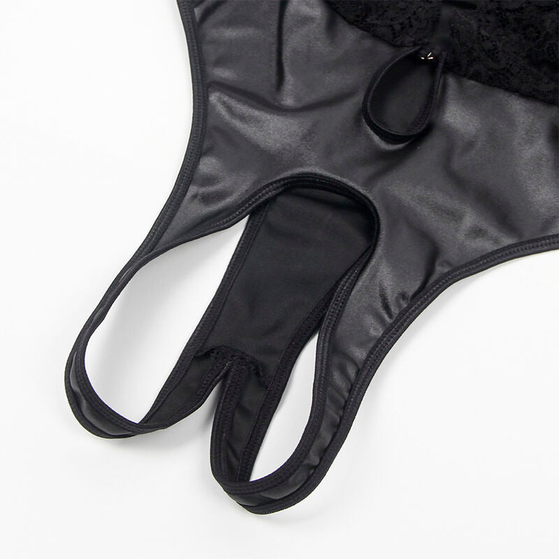 SUBBLIME - 954383 SEXY BODY WITH GARTER BELT BLACK S/M - 3