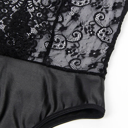 SUBBLIME - 954383 SEXY BODY WITH GARTER BELT BLACK S/M - 8