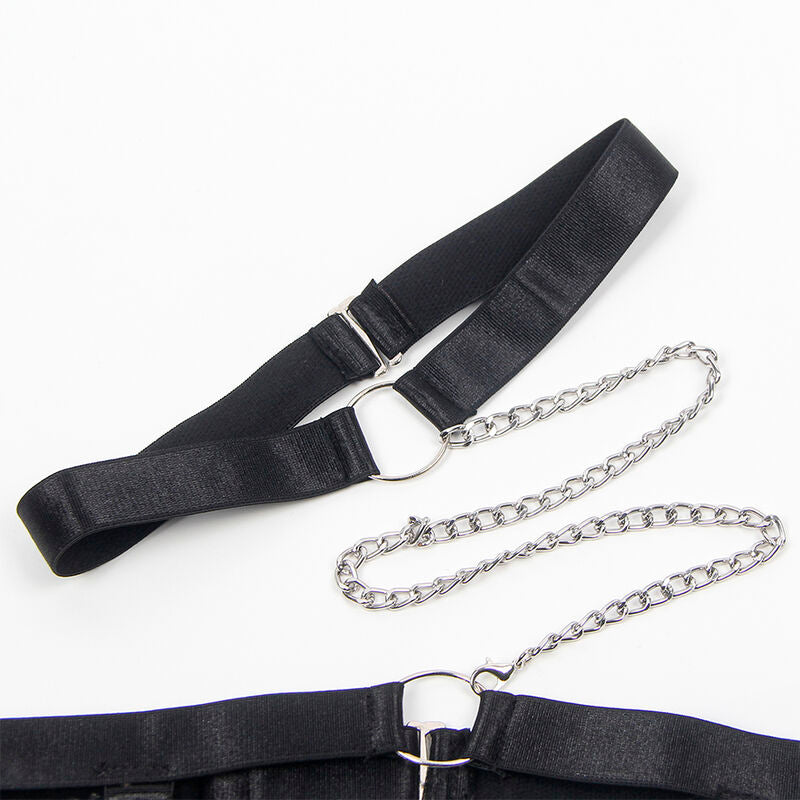 SUBBLIME - 954390 SEXY BODY WITH GARTER BELT BLACK L/XL - 10