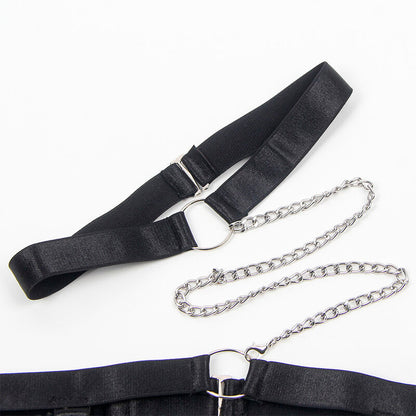 SUBBLIME - 954390 SEXY BODY WITH GARTER BELT BLACK L/XL - 10