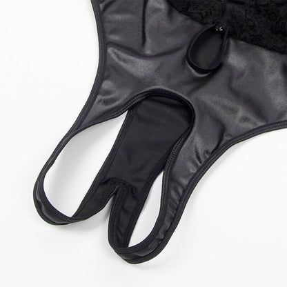 SUBBLIME - 954390 SEXY BODY WITH GARTER BELT BLACK L/XL - 11