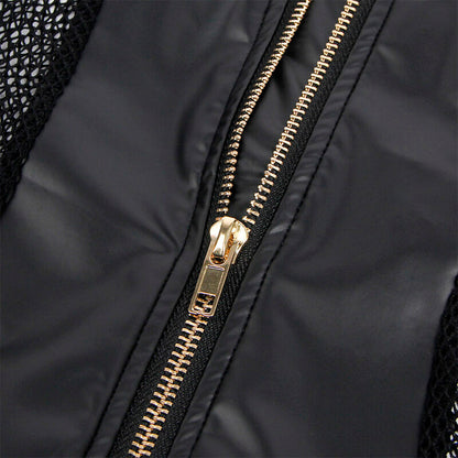SUBBLIME - 954451 SEXY MESH DRESS LEATHER BLACK L/XL - 4