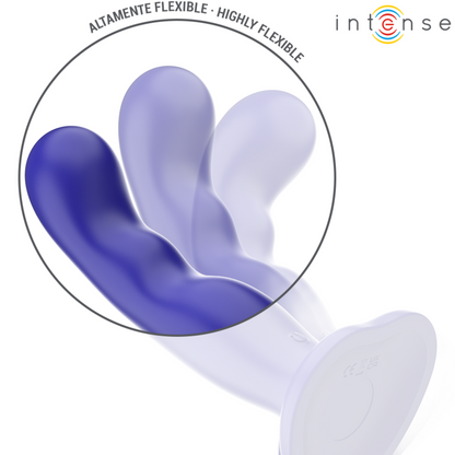 INTENSE - SHORTY VIBRATOR WITH SUCTION CUP BLUE REMOTE CONTROL - 3