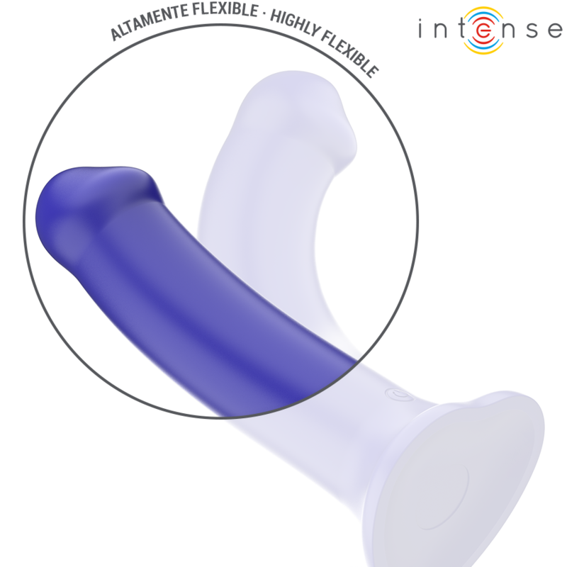 INTENSE - VICTORIA VIBRATOR WITH SUCTION CUP 10 VIBRATIONS DARK BLUE REMOTE CONTROL - 5