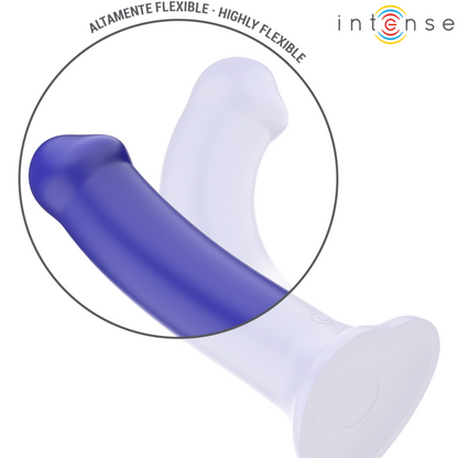INTENSE - VICTORIA VIBRATOR WITH SUCTION CUP 10 VIBRATIONS DARK BLUE REMOTE CONTROL - 5