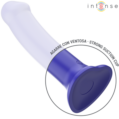 INTENSE - VICTORIA VIBRATOR WITH SUCTION CUP 10 VIBRATIONS DARK BLUE REMOTE CONTROL - 4