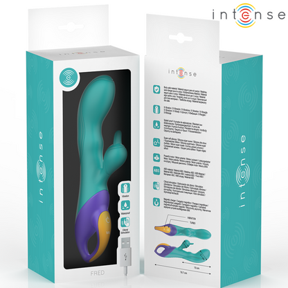 INTENSE - FRED RABBIT VIBRATOR BLUE - 4