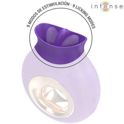 INTENSE - TULI CLITORIS STIMULATOR 9 VIBRATIONS & 9 OSCILLATIONS PURPLE - 4