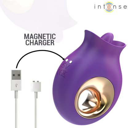 INTENSE - TULI CLITORIS STIMULATOR 9 VIBRATIONS & 9 OSCILLATIONS PURPLE - 3