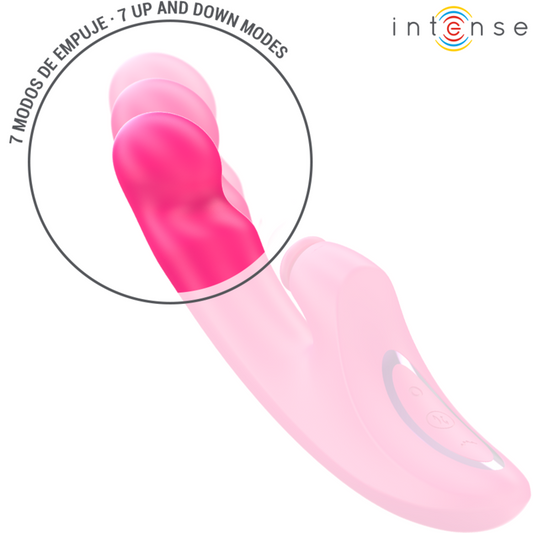 INTENSE - EMI VIBRATOR 13.5 CM MULTIFUNCTION 3 IN 1 10 VIBRATIONS PINK - 1
