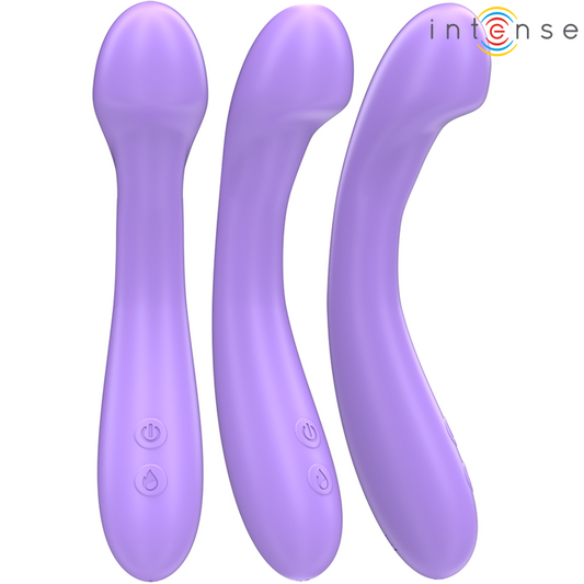 INTENSE - BECKY VIBRATOR 19 CM HEATABLE 7 VIBRATIONS PURPLE - 1