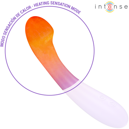 INTENSE - BECKY VIBRATOR 19 CM HEATABLE 7 VIBRATIONS PURPLE - 2