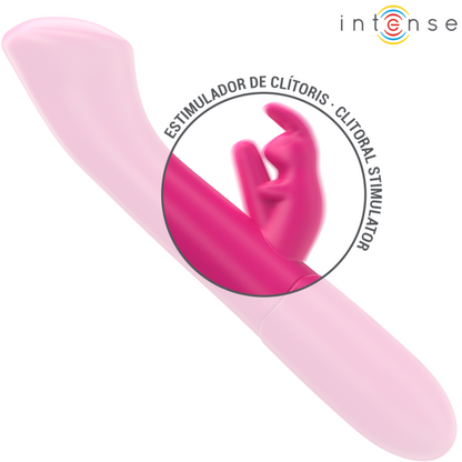 INTENSE - JULIETA RABBIT VIBRATOR 18.6 CM 10 VIBRATIONS PINK - 5